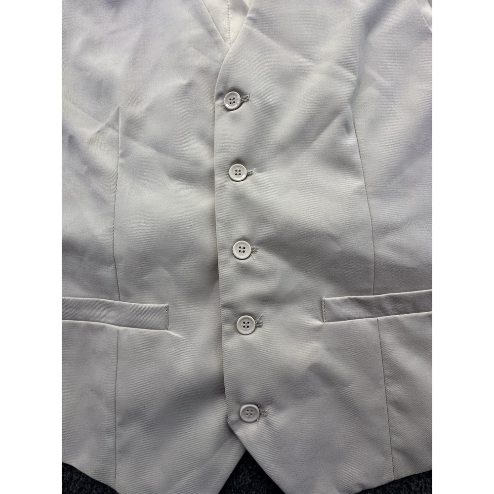Braveman Vest‎ Mens 40R 34W Beige M300 Adjustable Back Lined Buttons Suit Formal - Picture 10 of 14